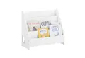 SoBuy Kinderregal KMB32-K, Spielzeugtruhe Büchergestell Hängefächerregal Kinder, Bücherregal Kinder, Kinderregal mit 4 Ablagefächern, Kinderzimmer