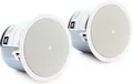 JBL Professional Control 26CT 6,5-Zoll-Deckenlautsprecher-Wandler-Baugruppen, mit Transformator-Armaturen, verkauft als Paar, Weiß