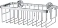 Duschkorb tesa® ALUXX, Aluminium, verchromt, ohne Bohren, inkl. Klebelösung, B 250 x T 125 x H 92 mm 138707