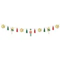 Partydeco Paper garland Nutcracker, mix, 2m (1 pkt / 1 pc.) (1 Stk.) (GL28)