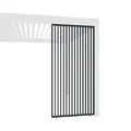 Weide Vertikale Lamellenwand Paneel Zubehör für Weide Pergola | Aluminium | Anthrazit, Weiß, Holzoptik | 3 Breiten | Flexibler Sichtschutz und optimale Luftzirkulation (Anthrazit, 93 cm)