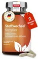 DocVital® Stoffwechsel Komplex – 120 vegane Stoffwechsel beschleunigen abnehmen Kapseln mit Glucomannan, Grüntee Extrakt (200 mg EGCG), L-Carnitin & Guarana – Stoffwechsel Booster