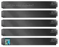 KESSER® Rasenkante Beeteinfassung Beetumrandung + Handschuhe 5m 100x14cm Beetbegrenzung Rasenbleche Mähkante Metall Palisade Schwarz