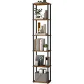 VASAGLE Superschnelle werkzeuglose Montage, Regal mit 6 Ebenen, Standregal, Aufbewahrungsregal, 23,8 x 38 x 173,4 cm, Wohnzimmer, Schlafzimmer, Küche