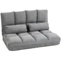 Homcom Bodenstuhl,, Grau, Metall, 73x60x102 cm, Wohnzimmer, Sessel, Polstersessel