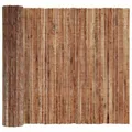 vidaXL Rindenzaun Braun 600 x 150 cm Rinde, Garten- und Terrassengestaltung, rustikaler Zaun, faltbar, robust, Outdoor-Schutz für saisonale Deko, beige