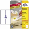 Avery Zweckform - Universaletikett 99,1 X 139 Mm (b X H) Wieder Ablösbar Papier Weiß 120 Etik./pack.