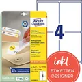 AVERY Zweckform 120 Etiketten L4733REV-25 weiß 99,1 x 139,0 mm