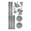coocazoo Reflektierendes Sticker-Set Silver, trendig, Coole Motive, Sichtbarkeit im Straßenverkehr, wasserabweisend