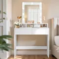 Kailyn Kollektion  Schminktisch mit LEDBeleuchtung, einstellbare Helligkeit, ...