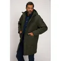 JP1880 Parka Parka Kapuze viele Taschen blau 8XL