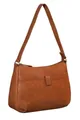 Benthill Handtasche Damen Echt Leder Damentasche Schultertasche Vintage Umhängetasche, Reißverschlussfach