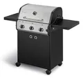 Enders Gasgrill Chicago Next 3, 3-Edelstahlbrenner, doppelwandige Garhaube, Gussrost, 2 abklappbare Seitenablagen, integriertes Thermometer, 9,6 kW #89396