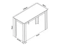 VCM Holz Esstisch H. 76 x B. 110 x T. 50 cm Küchentisch Speisetisch Tisch Esal