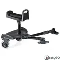 Buggy Kinderwagen Board Buggyboard mit SITZ Kiddy Jogger Trittbrett BabyGo WeGo