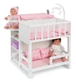 Großes Puppenpflegecenter NURSERY 6in1 aus Holz (Weiß-Rosa)