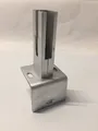 Winkel Bodenplatte, Fußplatte für Zaunpfosten 60x40mm, verzinkt Doppelstabmatte