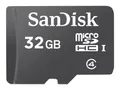 SanDisk microSDHC 32GB Class 4 + SD Adapter Mobile