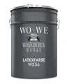 Latexfarbe Innenweiß Abwaschbare Wandfarbe Wohnraumfarbe Küchenwandfarbe W556 Weiß - 5L