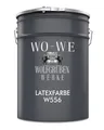 WO-WE Latexfarbe Wandfarbe Abwaschbare Innenweiß Küchenwandfarbe W556, 1-20L, Weiß Seidenmatt