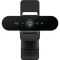 Logitech Brio 4K Webcam, Live-Streaming-Kamera mit 4K Auflösung Zwei omnidirektionale integrierte Mikrofone, Plug-and-Play über USB-A oder USB-C, Abde