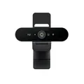 Logitech Brio 4K Webcam, Videogespräche, Mikrofon mit Geräuschunterdrückung, automatische HD-Belichtungskorrektur, Microsoft Teams, Zoom, Google Voice, Meet, PC/Mac/Notebook/MacBook - Graphit