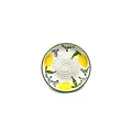 Kaladia - Keramik Reibeteller/Keramikhobel - ideal für Ingwer, Parmesan etc. - Motiv: Zitrone - Durchmesser: 12 cm - handgemacht & handbemalt - Made in Spain