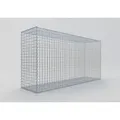 Gabiona Drahtkorb, Gabionen 200 x 100 x 50 versch. Tiefen MW 5 x 5 silberfarben 200 cm x 100 cm x 50 cm