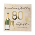 Depesche 0011694-012 Pop-up Glückwunschkarte zum 80. Geburtstag, Klappkarte mit Musik, Lichtelementen und einem originellen Spruch, Geburtstagskarte inkl. Umschlag, Format 15,5 x 15,5 cm