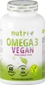 nutri+ vegane Omega 3 Kapseln, 60 Kapseln Dose