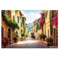 artissimo Garten-Poster, Gelb, Kunststoff, Rechteckig, 90x60x2 cm, Bilder und Zubehör, Wandbilder, Sonstige Wandbilder