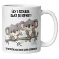 Momentals® Tasse Abschied | Koala & Spruch | Echt schade dass du gehst