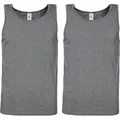 Erwin Müller Unterhemd Herren-Unterhemd 2er-Pack Single-Jersey Uni grau 9