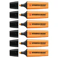 STABILO BoSS Textmarker, nachfüllbar, 2-5 mm, Orange, 6 Stück