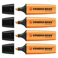 STABILO BoSS Textmarker, nachfüllbar, 2-5 mm, Orange, 4 Stück
