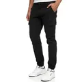 Indicode Cargohose Herren August Cargo Hose Herrenhose mit 6 Taschen schwarz L