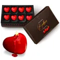 MikaMax Bonbon Hartkerzen mit Schokoladenduft – Set aus 8 hartkerzen, in edler Geschenkbox
