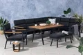 Eck Lounge Set Sitzgruppe Gartenmöbel Garnitur Gruppe Alu hoch Outdoor Nonwood