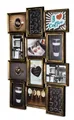 Levandeo® Bilderrahmen Collage, levandeo Bilderrahmen Collage 54x72cm 12 Fotos 13x18cm Kupfer Schwarz, Kupfer