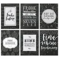 PAPIERDRACHEN Weihnachtskarte Weihnachtskarten Set - 12 gestaltete Postkarten zu Weihnachten
