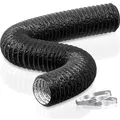 Abluftschlauch Lüftungsschlauch Flexibel PVC Alu Wachstumszelt Trockner 5m 125mm