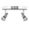 B.K.Licht - Deckenlampe für das Bad mit warmweißer Lichtfarbe, IP44, schwenkbar, LED Deckenleuchte, Lampe, Badlampe, Badezimmerlampe, Küchenlampe, Feuchtraumleuchte, 27,5x8x12,3 cm, Matt-Nickel-Chrom