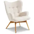 KARE DESIGN Sessel Vicky Stoff Beige Ecru