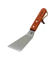 Valhal Outdoor Flexibler Spatel - Edelstahl/Holz - Echtlederkordel