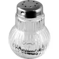 Fackelmann Salz-und-Pfefferstreuer Rubin 46968, Mini-Streuer aus Glas / Edelstahl, transparent