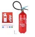 EXDINGER Schaum-Feuerlöscher Aluminium Fettbrandlöscher 27A 233B 75F 'Tina' 6L 9LE Halterung, Dauerdruck, ABF-Schaum, (1-St) Dauerdrucklöscher