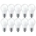 10 x Philips LED Filament Birnen A60 7W = 60W E27 matt 806lm Neutralweiß 4000K