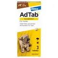 AdTab Kautabletten für Hunde über 1,3 bis 2,5 kg gegen Zecken und Flöhe, schnelle Abtötung von Parasiten für die Dauer von einem Monat