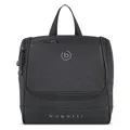 bugatti Universum Kulturbeutel S zum Aufhängen, Kulturtasche für Damen & Herren in schwarz
