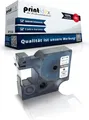 Kompatibles Schriftband für Dymo D1 45020 Labelmanager 200 Labelmanager 210 D Labelmanager 220 P Labelmanager 260 P S0720600 12mmx7m Weiss auf Transparent - Office Print Serie